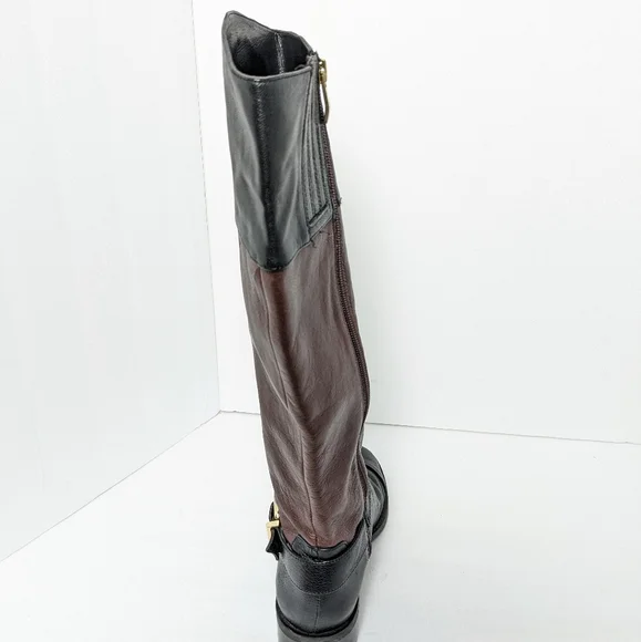 Vince Camuto two tone leather boots - Picture 3 of 16